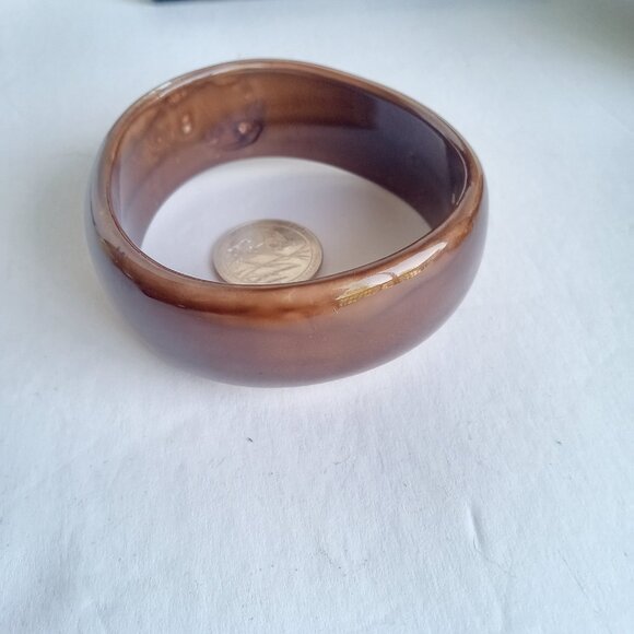 Ginormous Lot of 7 Beautiful Brown Bangles!! - Picture 9 of 11